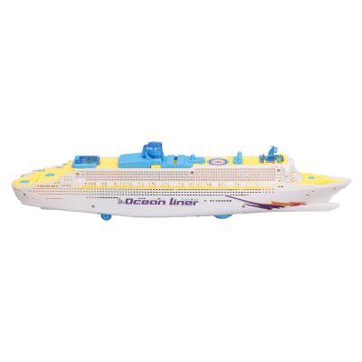 Aoaoy Childrens Ship Model Toys with Sound Effects, LED Light, Universal Rotation-oceandar-Steamer Boat Toys for and Girls