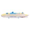 Aoaoy Childrens Ship Model Toys with Sound Effects, LED Light, Universal Rotation-oceandar-Steamer Boat Toys for and Girls view 1