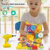 IIROMECI STEM Education Building Toys, 248 PCS Electric Gear Building Blocks Toys Set with Drill, Toddler Screw Toy, Kids Tool Set Construction Toy for Boys Girls Gifts Age 3-8 view 3