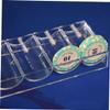 Hohopeti Acrylic Poker Chip Organizer Transparent Chips Storage Box with Classified Compartments for Easy Organization Great for Parties and view 4