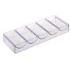 CIYODO 1Pc Poker Chips Organizer Case Transparent Container for Easy Storage Five Design Keeps Chips Protected and Organized for Game and view 1
