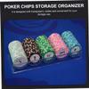 CIYODO 1Pc Poker Chips Organizer Case Transparent Container for Easy Storage Five Design Keeps Chips Protected and Organized for Game and view 2