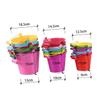 BCOATH 6pcs Boys and Girls Sand Bucket Creative Tinplate Toy Buckets for Random Colors Lightweight and for and Sandbox Activities view 2