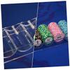 ORFOFE 1Pc Poker Chips Storage Box for Chips Stylish Container for Game Night Organization and Easy Transport view 2