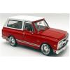 1970 Jimmy Red Metallic with White Top Slammed Custom Limited Edition to 402 Pieces Worldwide 1/18 Diecast Model Car by Acme A1807715 view 1