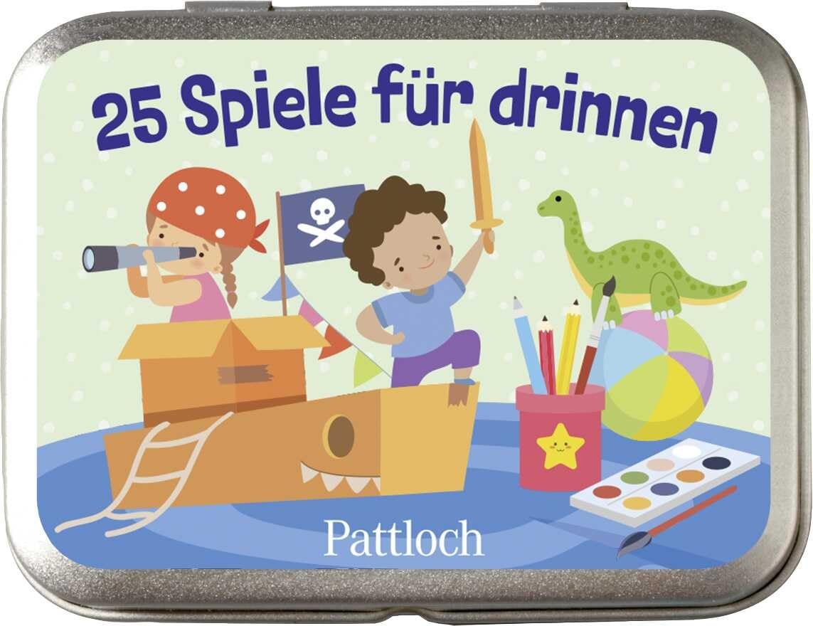 25 Spiele fr drinnen: Metalldose mit lustigen Indoor-Spielideen | Ideaal Beschftigung fr Kinder ab 5 Years