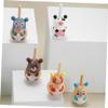 Abaodam 8pcs Wooden Gyro Toy Chinese Traditional Animal for Boys and Girls Enhancing Hand-Eye Coordination and Creativity for Parties and Educational Fun view 4