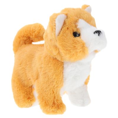 OFFIGAM 1pc Interactive Barking Dog Toy Adorable Walking Corgi Simulation for Boy Girl Plaything to Encourage Crawling and Fun