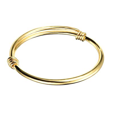 BESPORTBLE Braclets Push-pull Bangle Adjustable Fashion Jewelry Gold Plated Bracelet Anklet Kids and Children