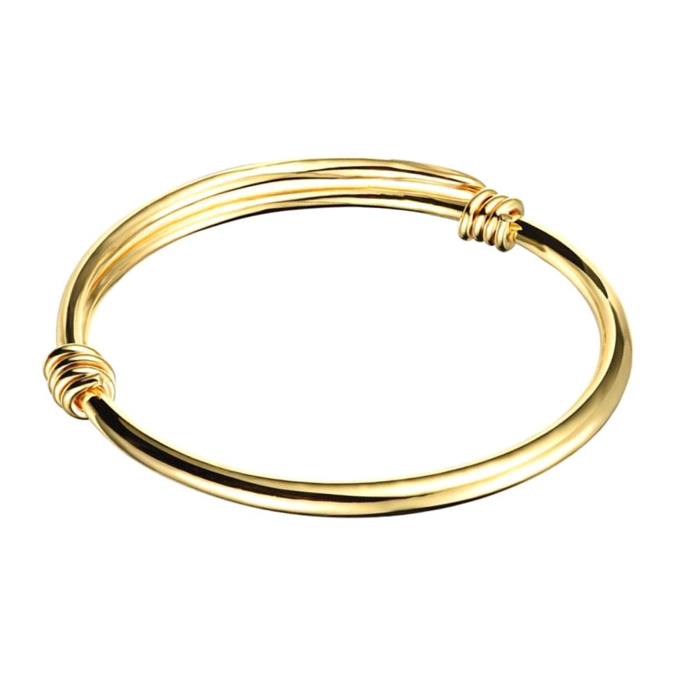 BESPORTBLE Braclets Push-pull Bangle Adjustable Fashion Jewelry Gold Plated Bracelet Anklet Kids and Children