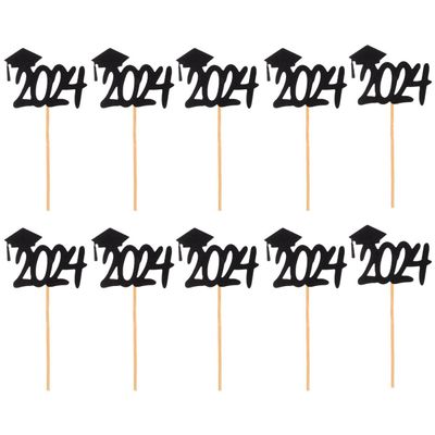 OFFIGAM 20pcs Graduation Cupcake Toppers Graduation Caps Decorative Picks Cake Decorations and School Celebrations Safe and Lightweight and Design