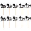 OFFIGAM 20pcs Graduation Cupcake Toppers Graduation Caps Decorative Picks Cake Decorations and School Celebrations Safe and Lightweight and Design view 1