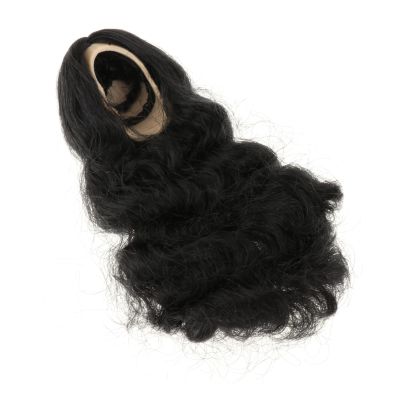 TWTCZOZ 1/6 Scale Girl Doll Wig for Action Figure Customization, Black Curly Hair