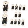 Angoily 10pcs Adorable Bear Dolls for Bouquet Decoration Graduation Bear Ornaments for Parties Valentine Day and Floral Arrangements Soft Foam Material Lightweight and Practical view 1