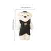 Angoily 10pcs Adorable Bear Dolls for Bouquet Decoration Graduation Bear Ornaments for Parties Valentine Day and Floral Arrangements Soft Foam Material Lightweight and Practical view 2