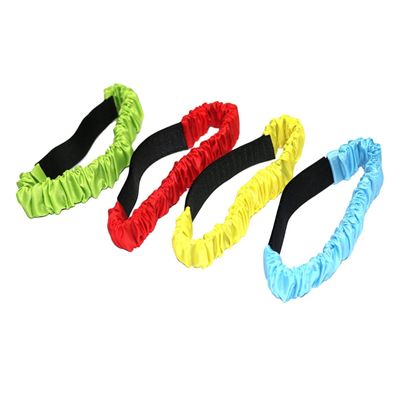 BRIGHTFUFU 12pcs Elastic Tie Straps for Boy Girl Legged Race Game Durable Bands for Carnival Field Day Backyard Fun Relay Races Includes Red Green Bands