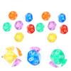 BESTonZON 48pcs Transparent Acrylic Sided Dice Board Games and Math Teaching Lightweight Polyhedral Dice for Parties and Tabletop Gaming view 3
