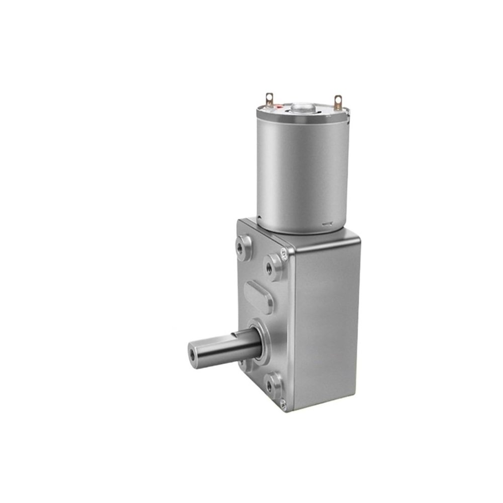 JGY370 DC reduction motor self-locking gear high torque 24V worm gear speed regulating motor low speed(24V10 rpm)