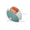 Kisangel Simulation Bread Machine Bread Maker Kitchen Kitchen Appliances Pretend Play Toaster Green Plastic view 2