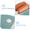 Kisangel Simulation Bread Machine Bread Maker Kitchen Kitchen Appliances Pretend Play Toaster Green Plastic view 3