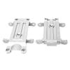 BEAXTURBO Racing Upgrade Parts RC CNC Aluminum Front Rear Tie Bar Pin Mount for Traxxas XRT X-MAXX1:5 (Silver) view 3