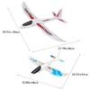 BESTonZON 2pcs Foam Airplane Toy for Boy Girl Easy to Throw Flying Glider Model with Stickers Lightweight Outdoor Fun for Boy Girl Birthday Parties Playtime Activities view 2