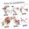 BESTonZON 2pcs Foam Airplane Toy for Boy Girl Easy to Throw Flying Glider Model with Stickers Lightweight Outdoor Fun for Boy Girl Birthday Parties Playtime Activities view 3