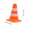 Toddmomy 10pcs Simulation Road Cone Toys Mini Plastic Traffic Signs for Boys and Girls Creative Roadblock Accessories for Playtime and Educational Fun view 2