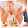 Toddmomy 10pcs Simulation Road Cone Toys Mini Plastic Traffic Signs for Boys and Girls Creative Roadblock Accessories for Playtime and Educational Fun view 4
