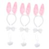 BESPORTBLE 3pcs Rabbit Ear Headbands Bows and Tails Adorable Animal Costume Accessories for Parties Birthdays and Cosplay Events view 1