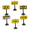 Kisangel 6pcs Educational Traffic Sign Toy for Boys and Girls Building Bricks Playset Warning Signs and Roadblocks for Traffic Learning and Imagination Development view 1