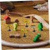 Kisangel 6pcs Educational Traffic Sign Toy for Boys and Girls Building Bricks Playset Warning Signs and Roadblocks for Traffic Learning and Imagination Development view 4