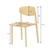 2pcs/Set 1:6 Scale Dollhouse Miniature mini Simulation Plastic Dining Chair,Cafe Chair,Armchair Model,bjdob11blythegsc Furniture Accessories (Yellow) view 2