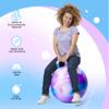 ZOOJOY 28In Hopper Ball for Adults, Clodus Bouncy Ball with Handle, Sit On Hippity Hop with Air Pump, Active Play for Family Activities & Indoor/Outdoor Sports view 3