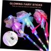 JECOMPRIS 10pcs Fairy Wands Flashing Sticks Decoration for Parties Festivals Neon for Boy Girl Lightweight Design for Creative Play view 4