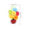 DECHOUS Flower Pull-String Hanging Toy for Crib and Stroller Musical Toy with Cartoon Design Engaging Soft Plush Plaything for Boy Girl Development and Coordination view 2