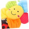 DECHOUS Flower Pull-String Hanging Toy for Crib and Stroller Musical Toy with Cartoon Design Engaging Soft Plush Plaything for Boy Girl Development and Coordination view 3