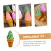 Sosoport Artificial Ice Cream Cone Toy Realistic Ice Cream Model for Boys and Girls Shop view 4