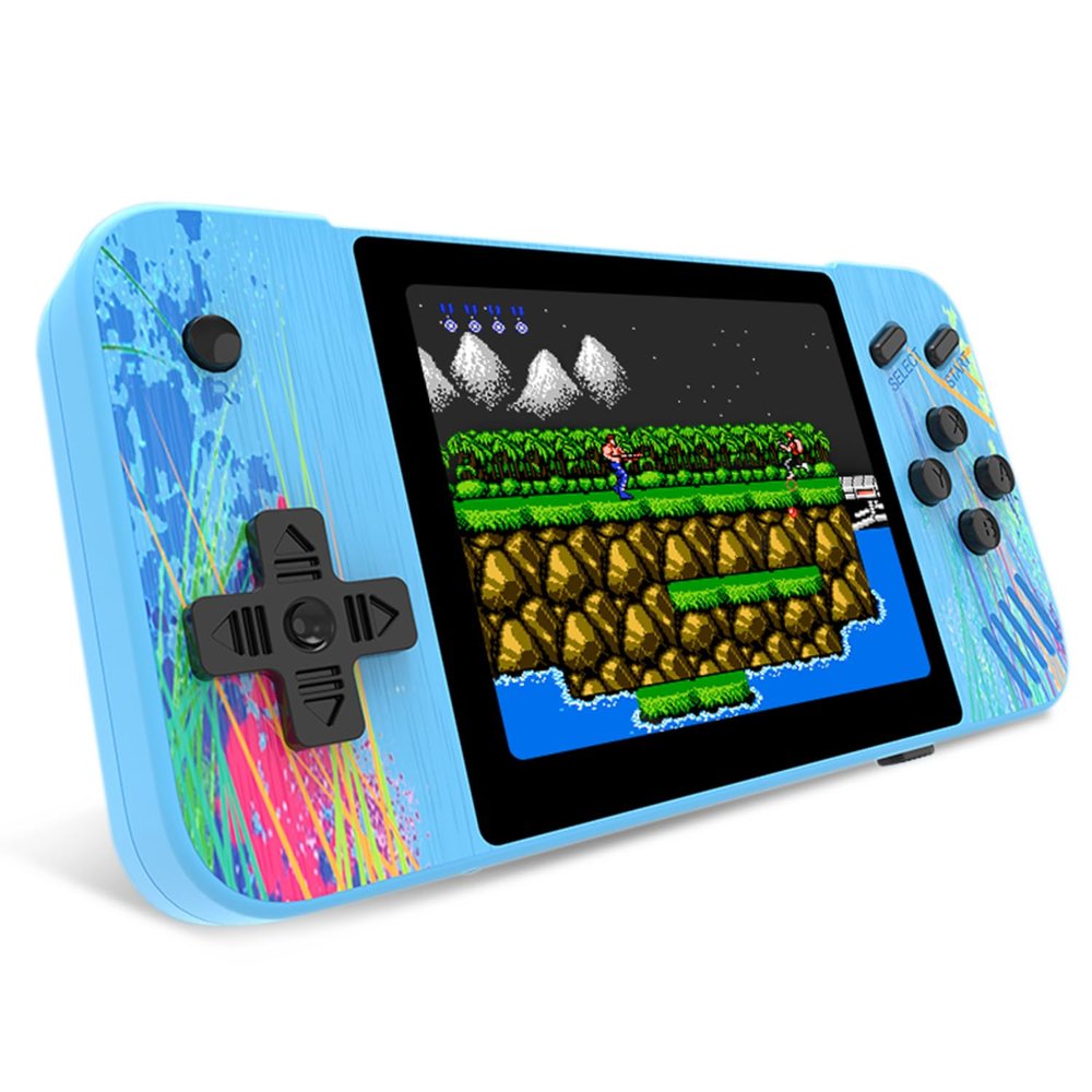 3.5" HD Screen Handheld Game -Preloaded 800 Retro Video Games, 2025 New Portable Gaming Player for Birthday Home Travel Xmas Gift (Blue)
