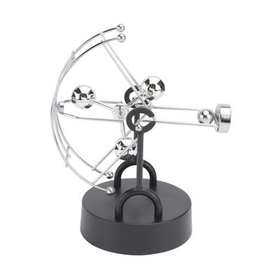 Abaodam Perpetual Motion Desk Toy Decorative Kinetic Science Ornament for Home Office School Unique Science Lovers Elegant Silver Design
