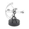 Abaodam Perpetual Motion Desk Toy Decorative Kinetic Science Ornament for Home Office School Unique Science Lovers Elegant Silver Design view 1