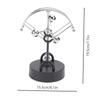 Abaodam Perpetual Motion Desk Toy Decorative Kinetic Science Ornament for Home Office School Unique Science Lovers Elegant Silver Design view 2