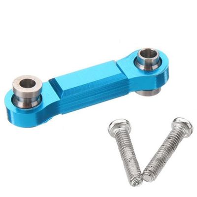 Servo Rudder Rod Metal Upgrade Rc Car Parts for Wltoys A959-B A969 A979(Blue)