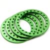 4Pcs Metal Alloy 2.2'' Replacement Wheel Beadlock Ring 7 Colors for Axial Wraith 1/10 RC Crawler Car 2.2 inch Wheel Rims(Green) view 1