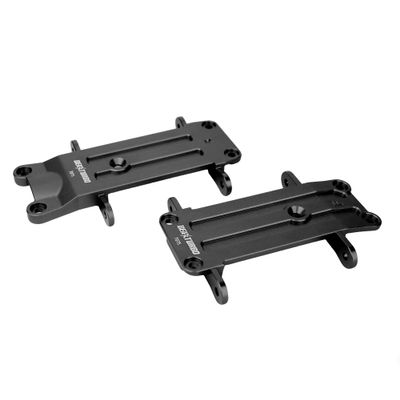 BEAXTURBO Racing Upgrade Parts RC CNC Aluminum Front Rear Tie Bar Pin Mount for Traxxas XRT X-MAXX1:5 (Black)