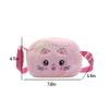 Amamcy Cute Cat Crossbody Bag for Girls Fluffy Shoulder Bag Faux Fur Kitty Purse Animal Plush Daypack Kawaii Purse for Girls view 3