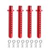 RC Car Parts for Axial for SCX10 1/10 RC Crawler Vehicle Parts Accessories 4 Pcs Aluminum Body Post Mounting Car Shell with R Clamp Fixing Post(Red) view 1