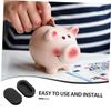 AUTSUPPL 20pcs Piggy Bank Rubber Stopper for Coin Savings Easy Install Silicone Plug for Saving Boxes Oval Shape Secure Fit for Bottom Creative Design for Adults view 3