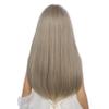 Edivd Girls Mixed Blonde Wig Long Ash Blonde Wig with Air Bangs for Kids Children Straight Wigs Heat Resistant Synthetic Wigs with Cap view 4