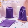 Weewooday 12 Pcs Purple Adult Satin Toy Bags Bulk with Drawstring view 4